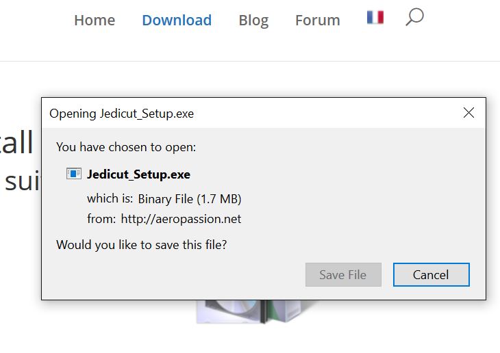 Download and install Jedicut