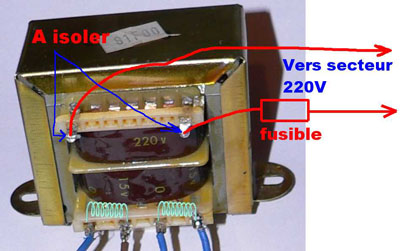 Fabriquer une alimentation avec un transformateur