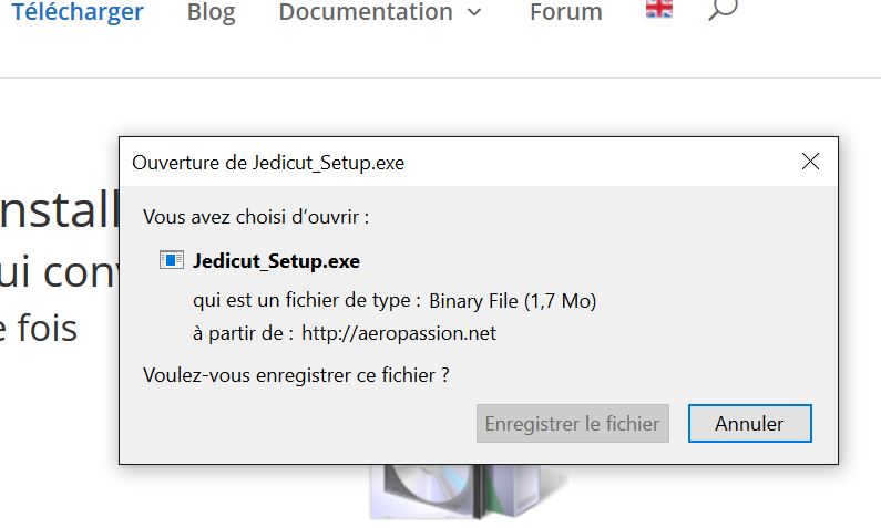 Télécharger et installer Jedicut